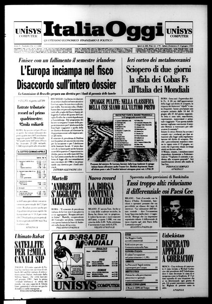 Italia oggi : quotidiano di economia finanza e politica